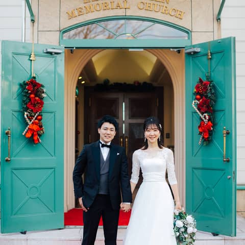 <2026X’mas Wedding>リース&ツリー装飾で特別な1日!