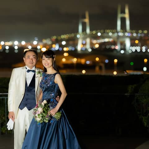 【ナイトウエディングプラン】ロマンチックでラグジュアリーに大人な結婚式