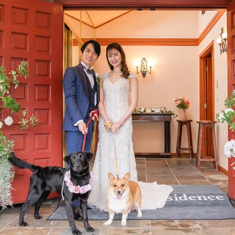【愛犬も一緒に全館OK!/愛犬のお食事付】ペットと一緒の結婚式♪