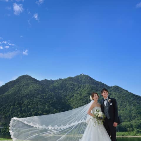 地元岐阜の景観×上質おもてなし《Sky Wedding》 挙式+披露宴