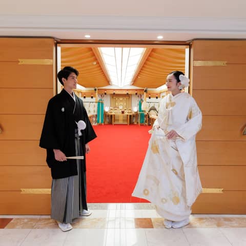 【30名~】和の温もりに包まれる館内神前挙式と絶景スカイウェディング