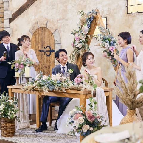 【ご親族中心20名様】新郎新婦様衣装込*食事会プラン!最短90日で準備