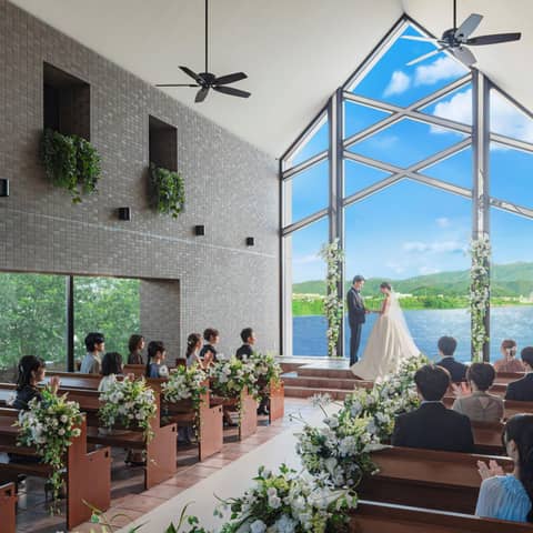 【ブライダル公式】北ビワコホテル グラツィエ/滋賀県 長浜駅から7分の結婚式場 25年リニューアル