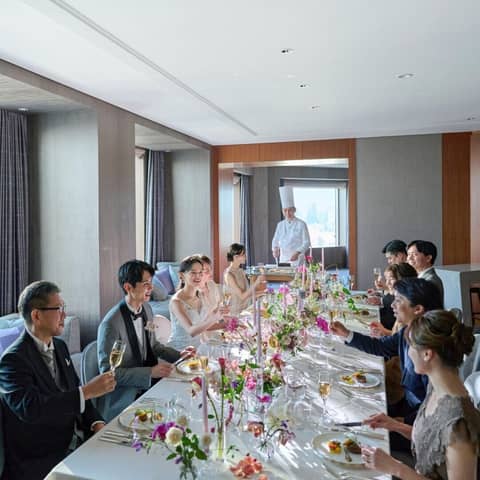【家族婚】最上級スイートルーム2泊付の挙式+会食(46万円優待)