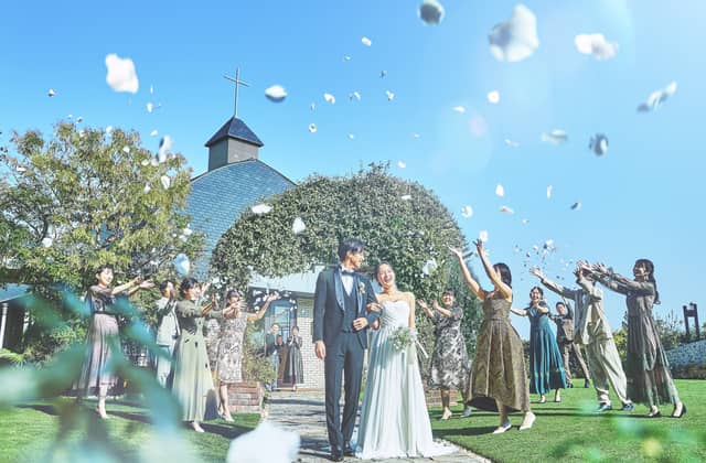 【公式】ホテルプラザ神戸 結婚式|空と海のガーデンウェディング