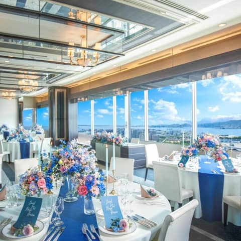【公式】ホテルプラザ神戸 結婚式|空と海のガーデンウェディング