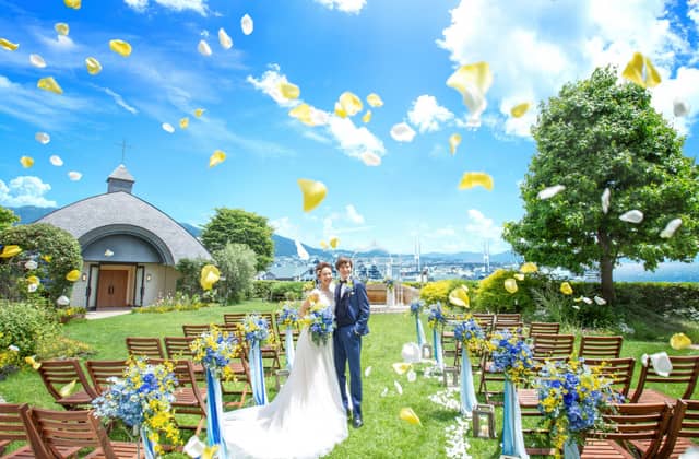 【公式】ホテルプラザ神戸 結婚式|空と海のガーデンウェディング