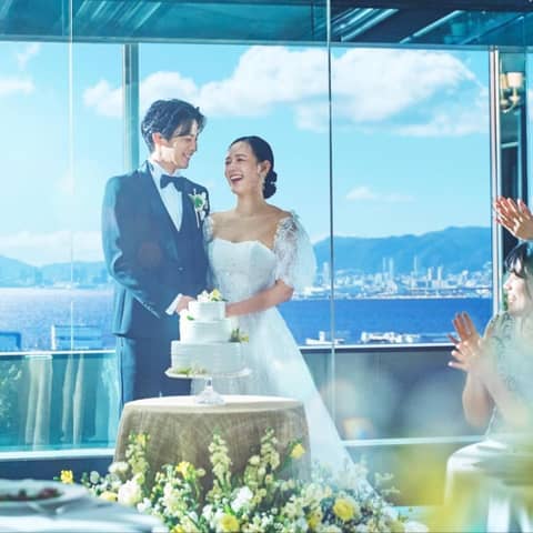 【公式】ホテルプラザ神戸 結婚式|空と海のガーデンウェディング