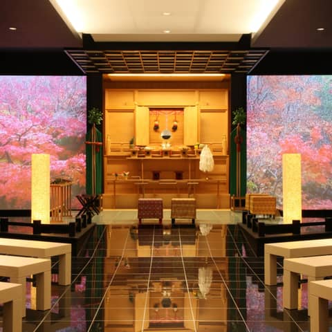 【縁結びの神殿で結婚式】家族の絆が深まる館内神前式&お食事会プラン