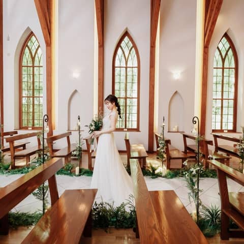 26年4・5・6月結婚式60名204万【120万お得】森のリゾート貸切