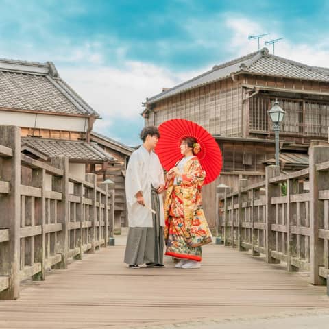フォトウェディング 香取市小野川沿い