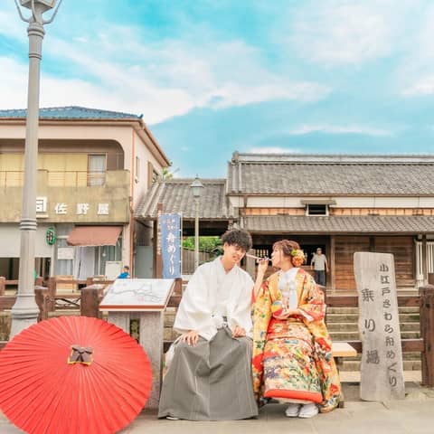 フォトウェディング 香取市小野川沿い