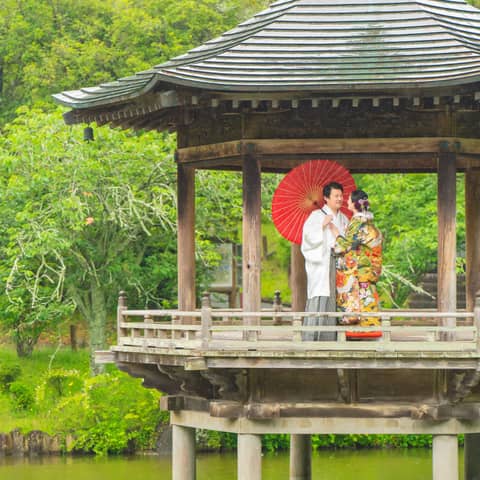 フォトウェディング 成田山公園