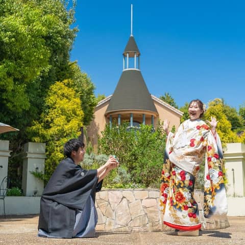 フォトウエディング 和装(白無垢or色打掛or引振袖&紋付)