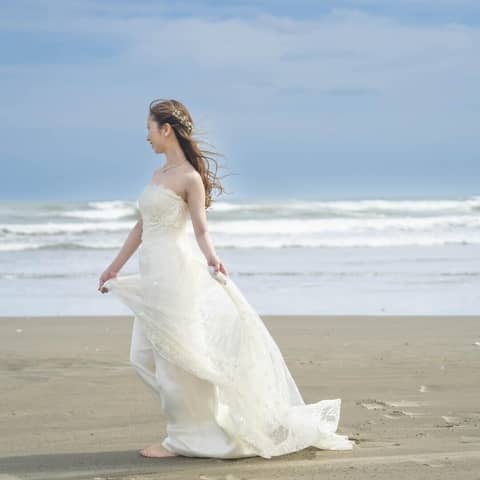 フォトウエディング 九十九里海岸撮影