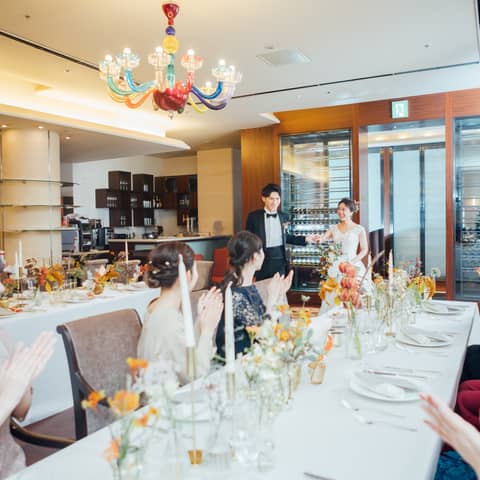 挙式料全額プレゼント*ミシュラン星付きレストラン姉妹店でのパーティー