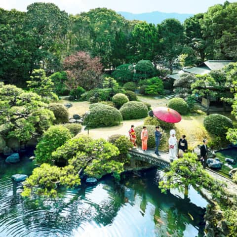 【和装フォト】庭園撮影◆130年の日本庭園で叶う本格和婚フォト