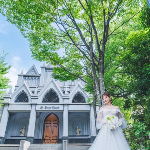 福山市のチャペル結婚式場 【南蔵王・聖ペトロ教会】