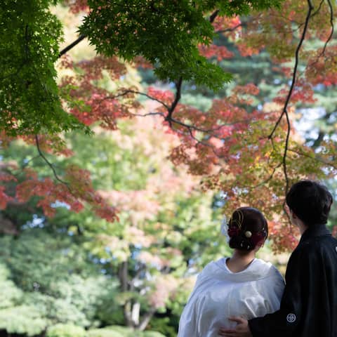 和装と相性抜群◎人気の紅葉でロケーション撮影プラン