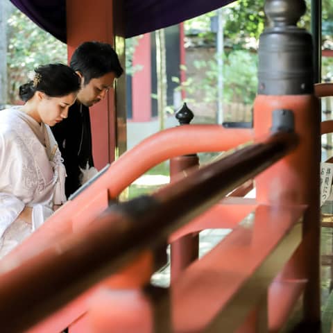 神社挙式アフター【40名79万】和装ヘアメイク着付け&お衣装&鏡開き♪