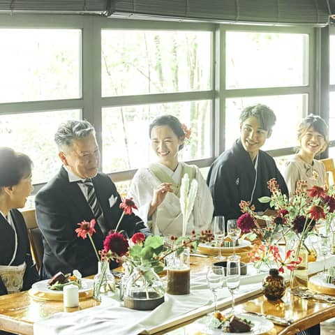【家族結婚式・少人数婚】通年適用食事会プラン【10名 ¥97万】