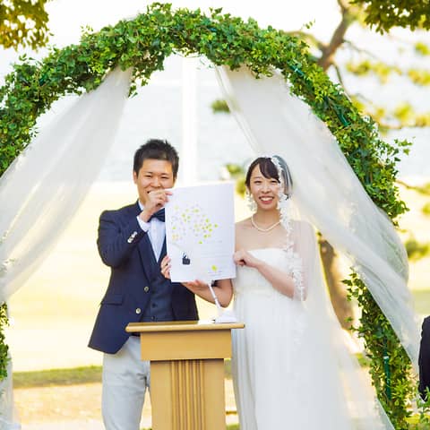 #2026春婚!ガーデン挙式プラン 開放的な空間でゲストをおもてなし