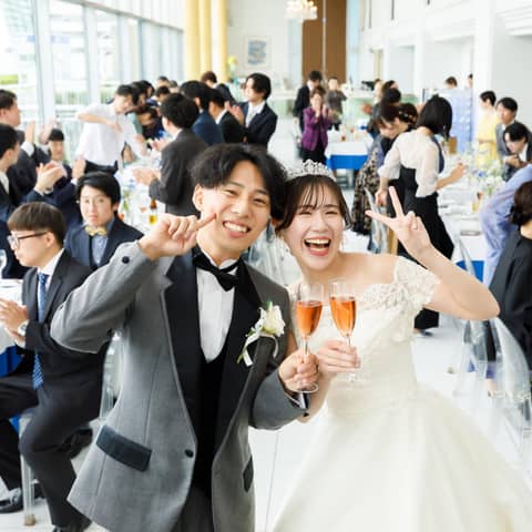 【友人中心・60名1.5次会】コース料理で叶う会費制パーティー