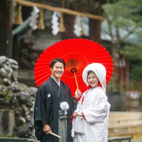 《筑波山神社挙式+会食》和装婚と和やかな会食プラン【20名】