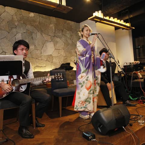 【フェス婚!80名88万】バンド演奏が出来る♪ 豪華立食ブッフェプラン