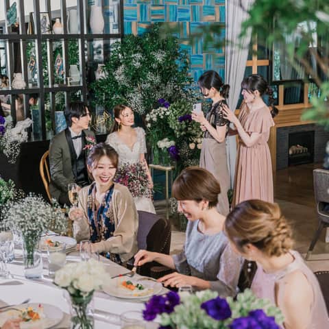 【1.5次会(会費婚)6名~家族だけでも貸切可】20名44万円★食事会