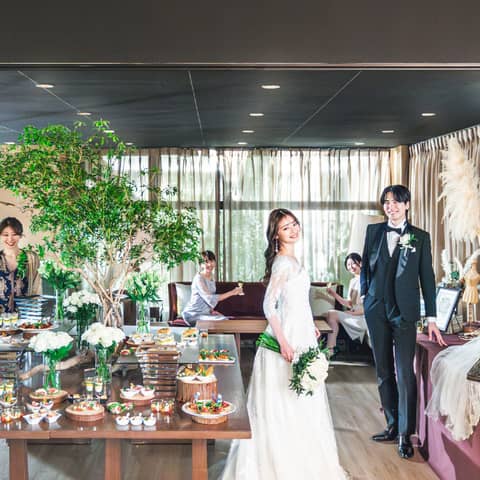 【1.5次会(会費婚)6名~家族だけでも貸切可】20名44万円★食事会