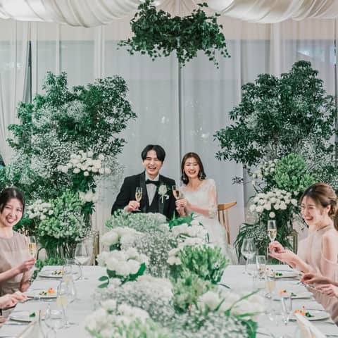 【1.5次会(会費婚)6名~家族だけでも貸切可】20名44万円★食事会