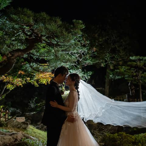 【和装+洋装フォトウェディング】日本庭園/文化財施設/チャペルで撮影