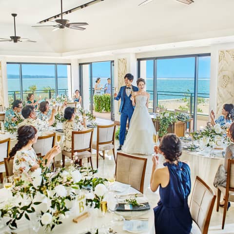 【沖縄婚×披露宴】挙式+30名披露宴プラン◎お色直しも可能◎
