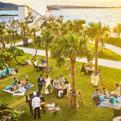 【1日1組限定】挙式+サンセットガーデンBBQパーティプラン