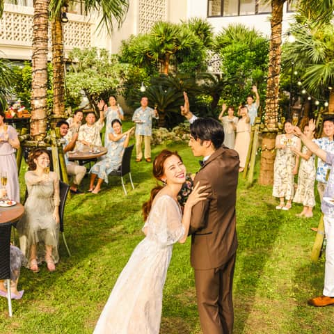 【1日1組限定】挙式+サンセットガーデンBBQパーティプラン