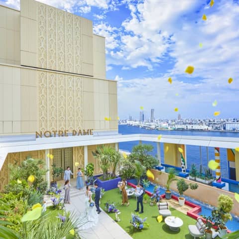 ノートルダム大阪ONE|海と空が彩る 大阪ベイサイドウエディング【公式】