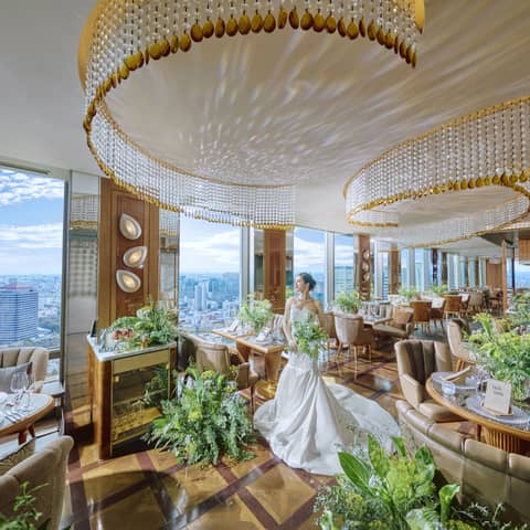 【~40名◇お料理重視】地上130mの眺望レストランでプライベートWD