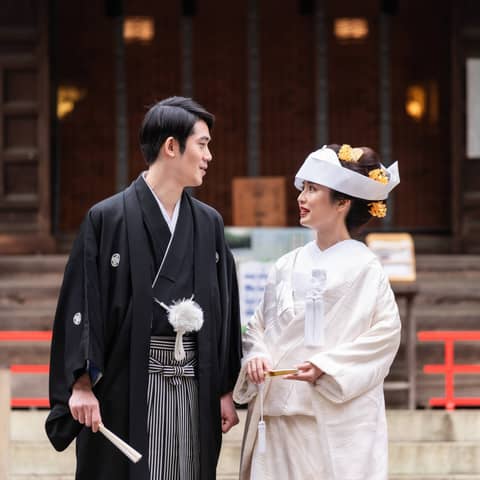 【代々木八幡宮】東京の神前式で上質なアンティーク和装を|【公式】アントワープブライダル