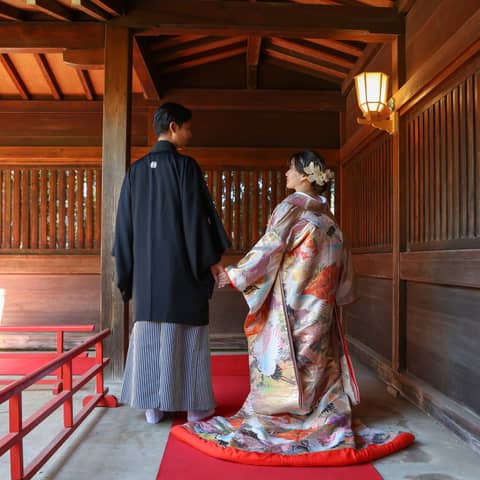 【代々木八幡宮】東京の神前式で上質なアンティーク和装を|【公式】アントワープブライダル