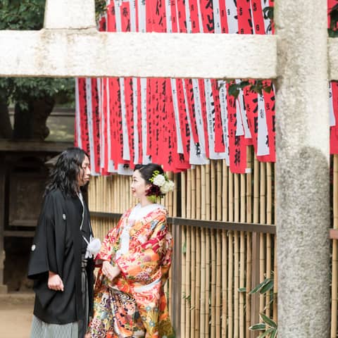 【代々木八幡宮】東京の神前式で上質なアンティーク和装を|【公式】アントワープブライダル