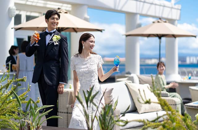 神戸で1日1組の貸切結婚式ならオーシャンプレイス