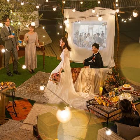 【2027年1~2月】神戸の空と街のライトアップを眺めるウェディング