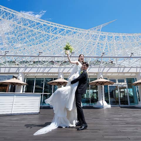 神戸で1日1組の貸切結婚式ならオーシャンプレイス