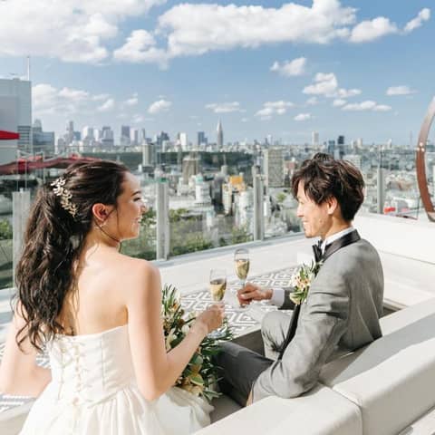 会費制ブッフェプラン!屋根付きテラスで安心の贅沢プラン♪