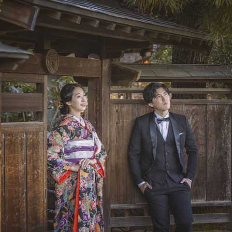 和洋装・和モダンフォトウェディング~明治築商家と日本庭園を1棟貸切~