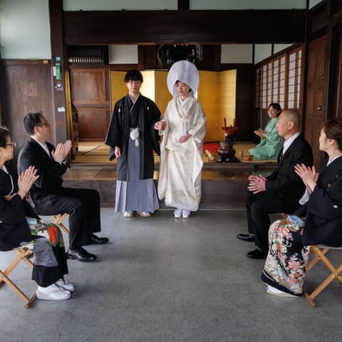 【大切なご家族だけで迎える茶婚式+会食】心温まる特別なひとときを