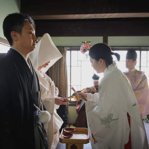 【挙式のみ】 丹徳庭園内で挙げる神前式