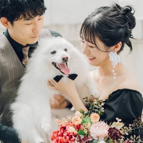 ペット婚【通年OK】挙式もパーティもペットと一緒【40名176万円】
