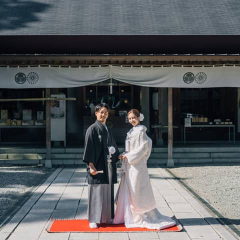 【9月10月11月】常磐神社+会場でのウエディングフォト×ご会食